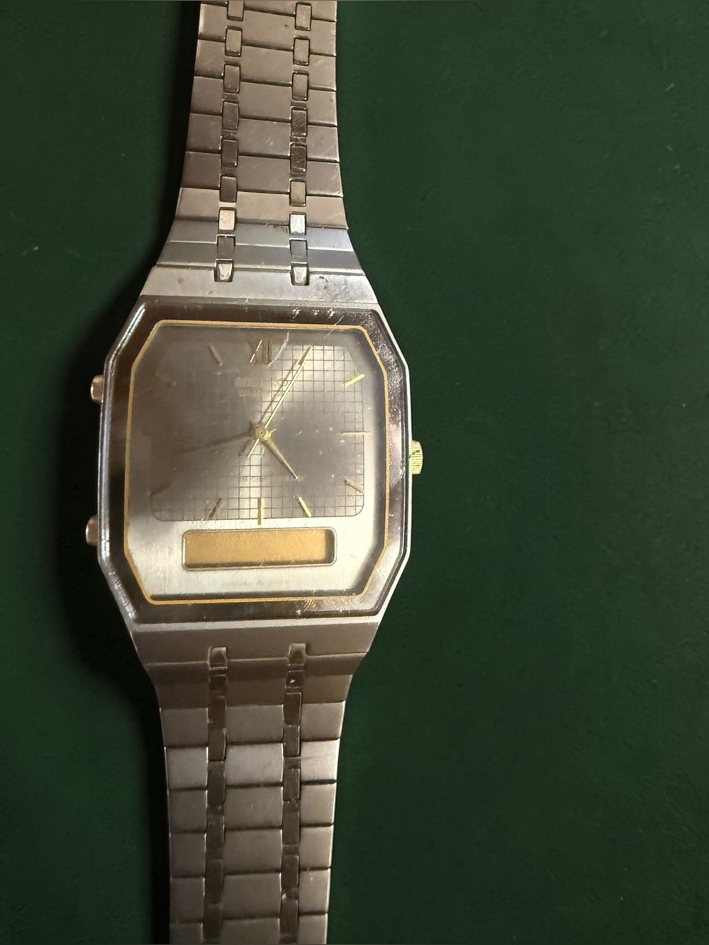 Vintage Seiko H601-5109 Ana-Digi Watch 1987 Original Bracelet Parts Repair